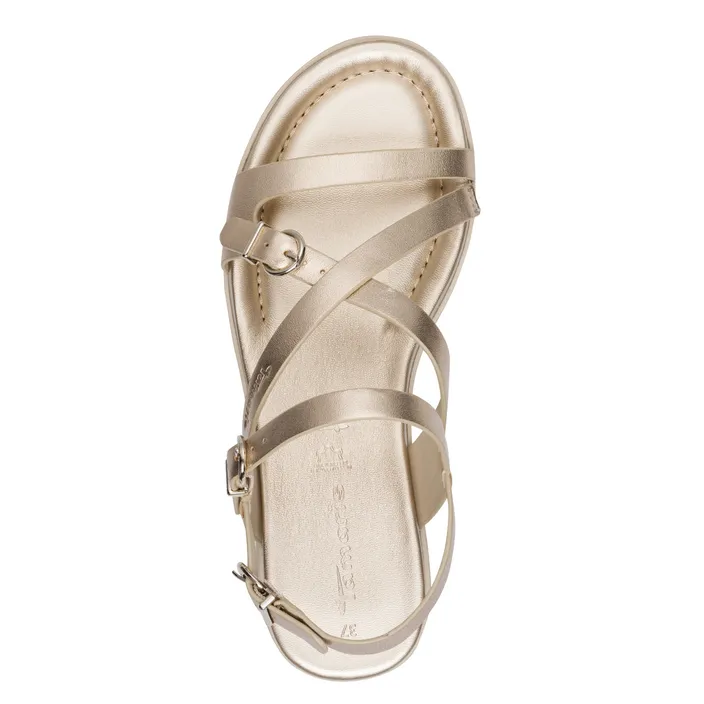 Tamaris Sandalen Brons Leer