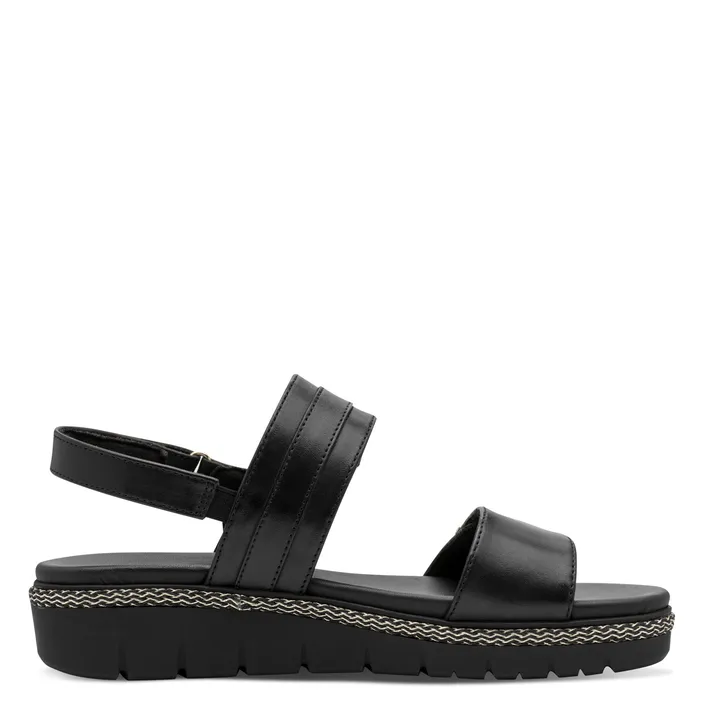 Tamaris PureRelax Sandalen Zwart Leer
