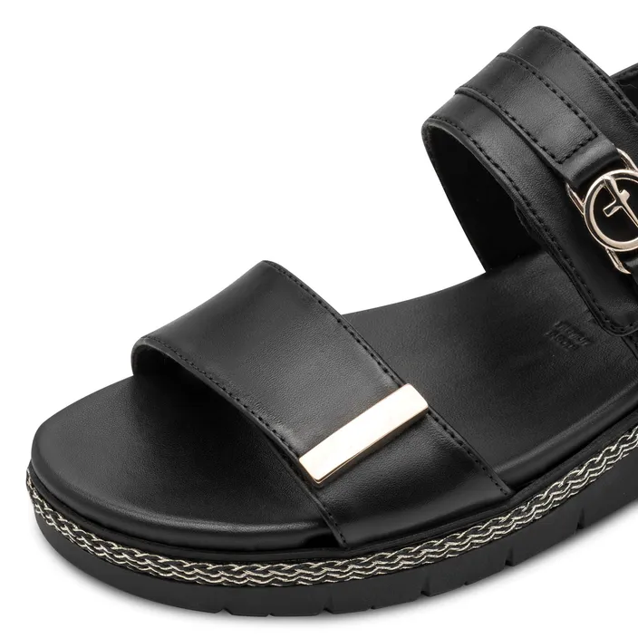 Tamaris PureRelax Sandalen Zwart Leer