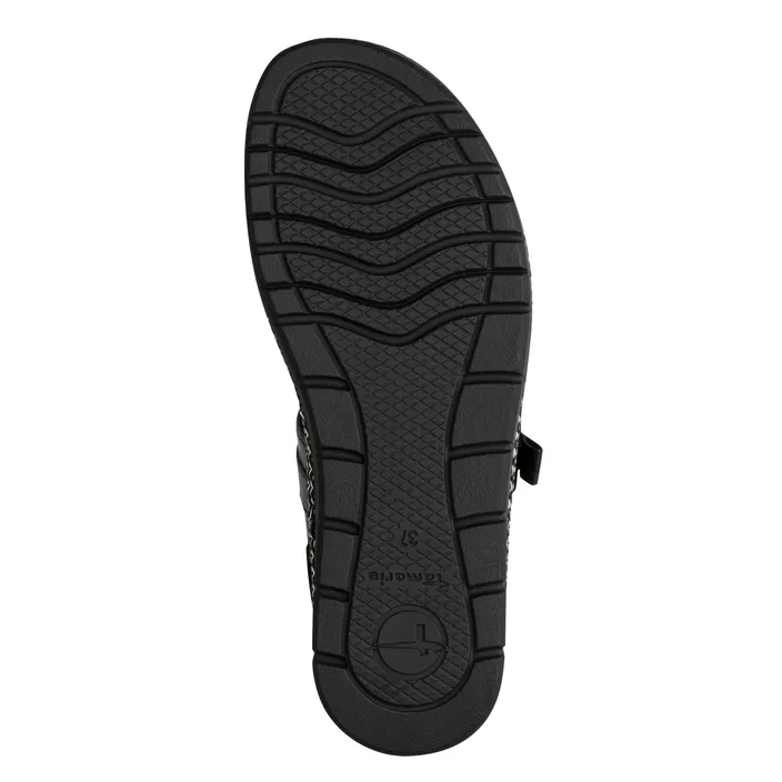 Tamaris PureRelax Sandalen Zwart Leer