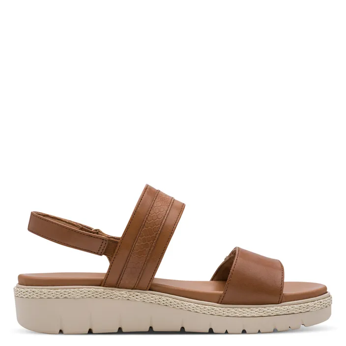 Tamaris PureRelax Sandalen Cognac Leder
