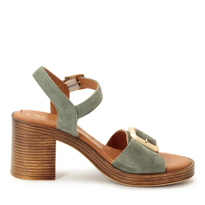 Tamaris Sandalen Groen Leer