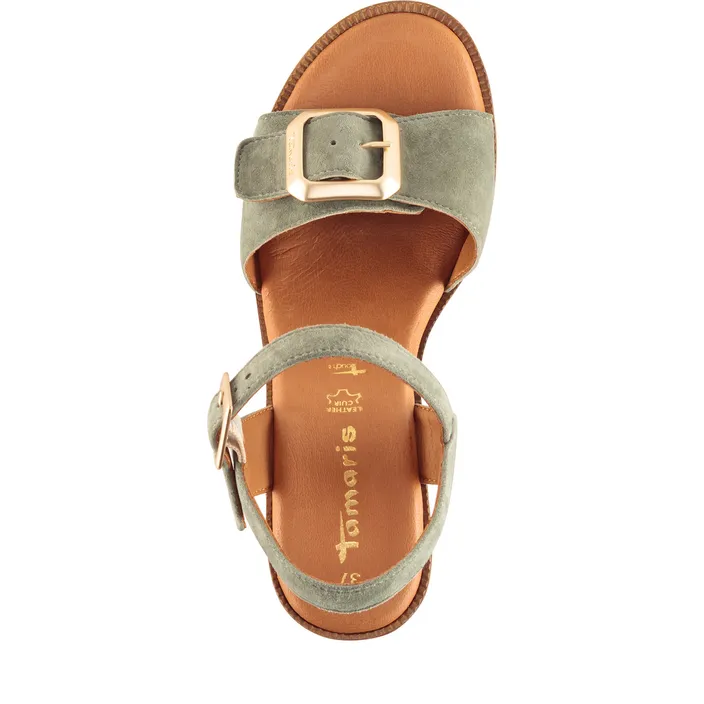 Tamaris Sandalen Groen Leer