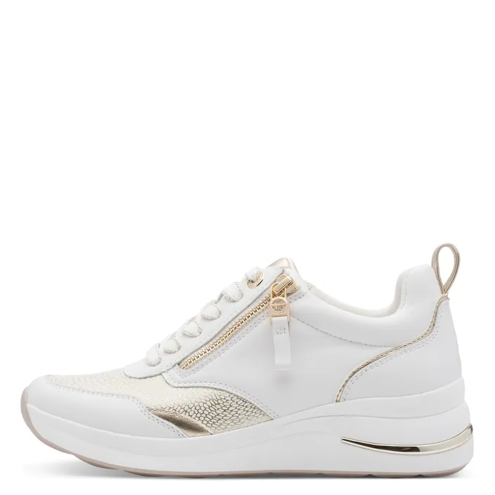 Tamaris Comfort Sneakers Blanc Or