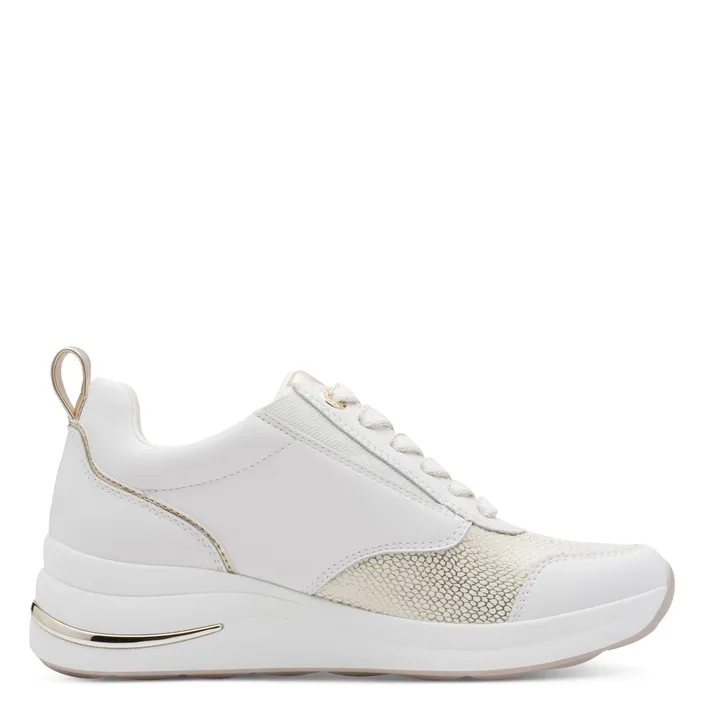 Tamaris Comfort Sneakers Blanc Or