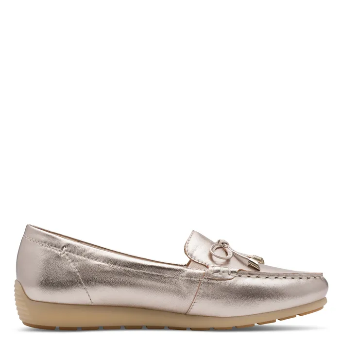 Mocassins Goud Leer