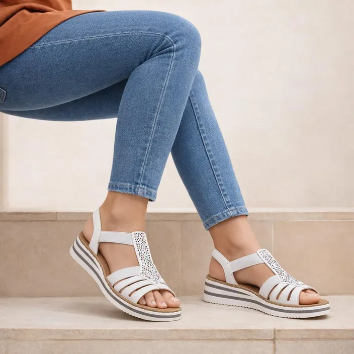 Rieker Alabama Sandales Blanc