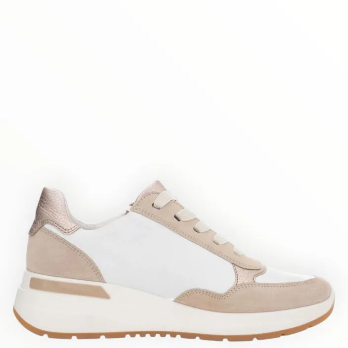 Sneakers Beige Leather