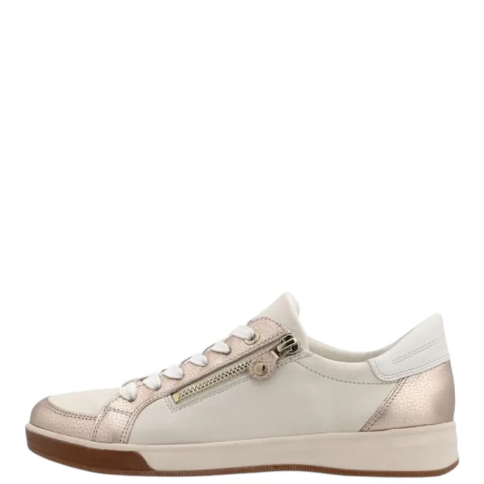 Sneakers Beige Cuir