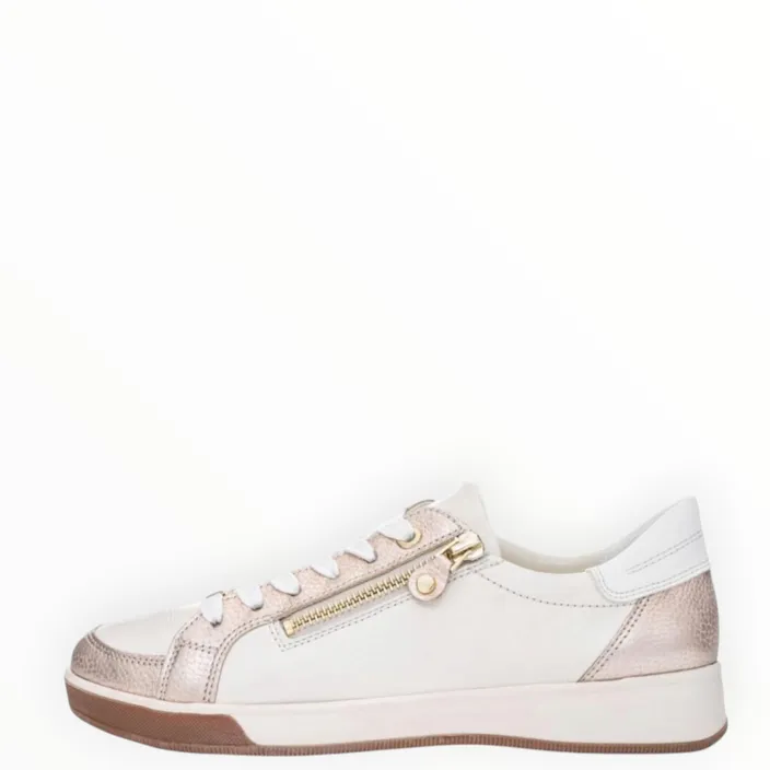 Sneakers Beige Leather