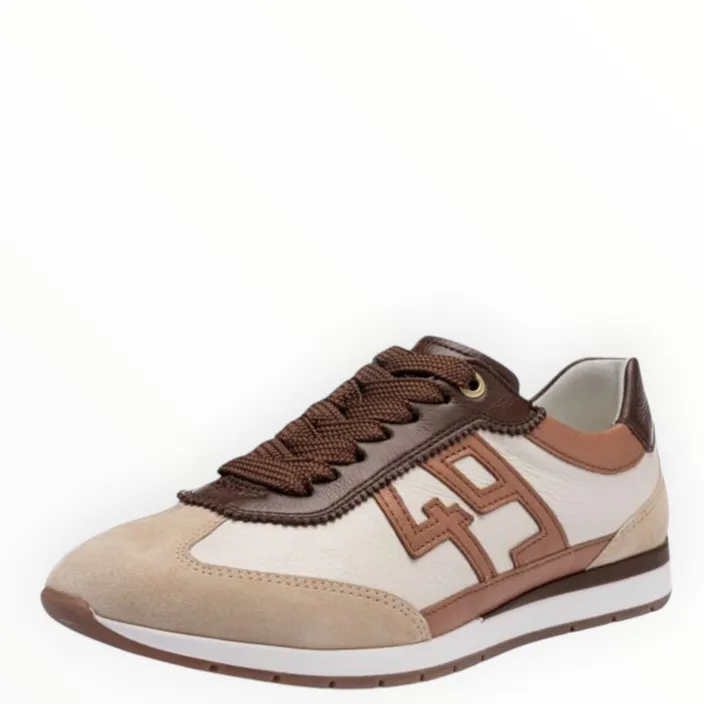 Sneakers Beige Cuir