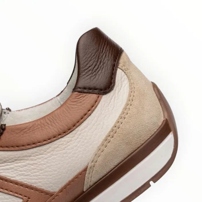 Sneakers Beige Cuir