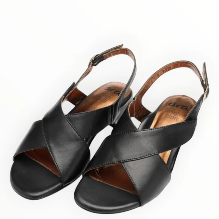 Sandales Noir Cuir