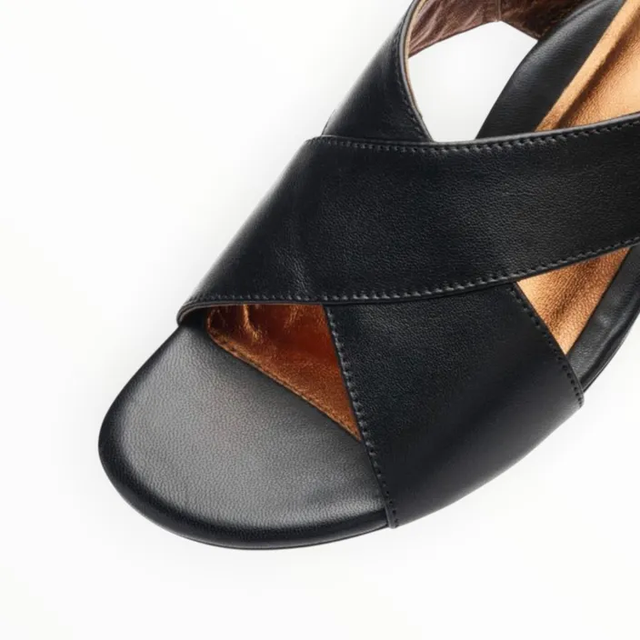 Sandales Noir Cuir