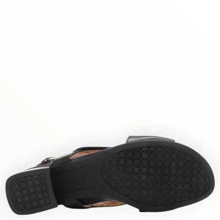 Sandales Noir Cuir