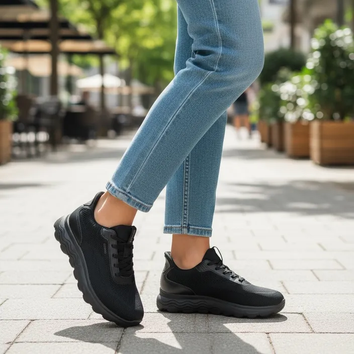 GEOX Spherica Plus Sneakers Black Textile