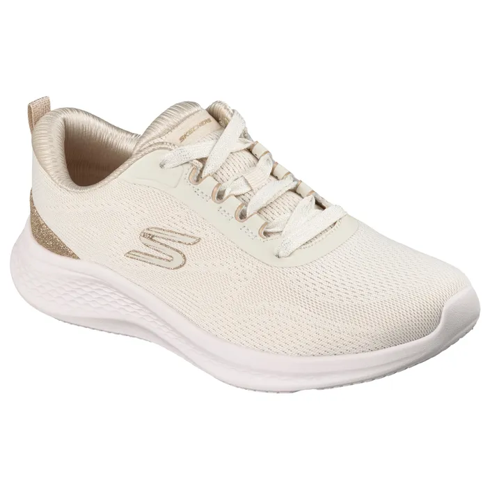 Wedge Sneakers Beige Gold