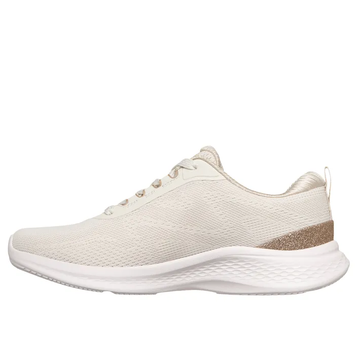 Wedge Sneakers Beige Gold