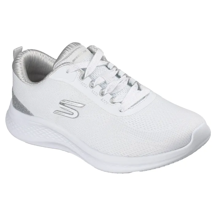 Wedge Sneakers White Silver