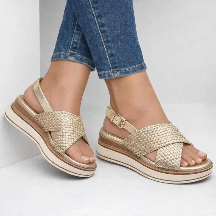 XTI Sandalen Goud Sleehak