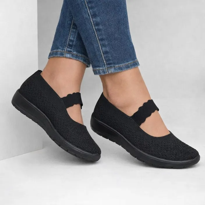 Ballerines Zwart Textiel