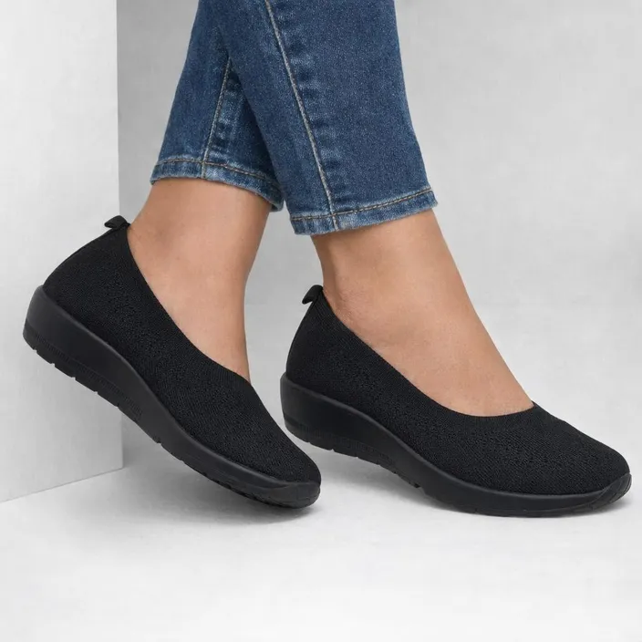 Ballerines Zwart Textiel
