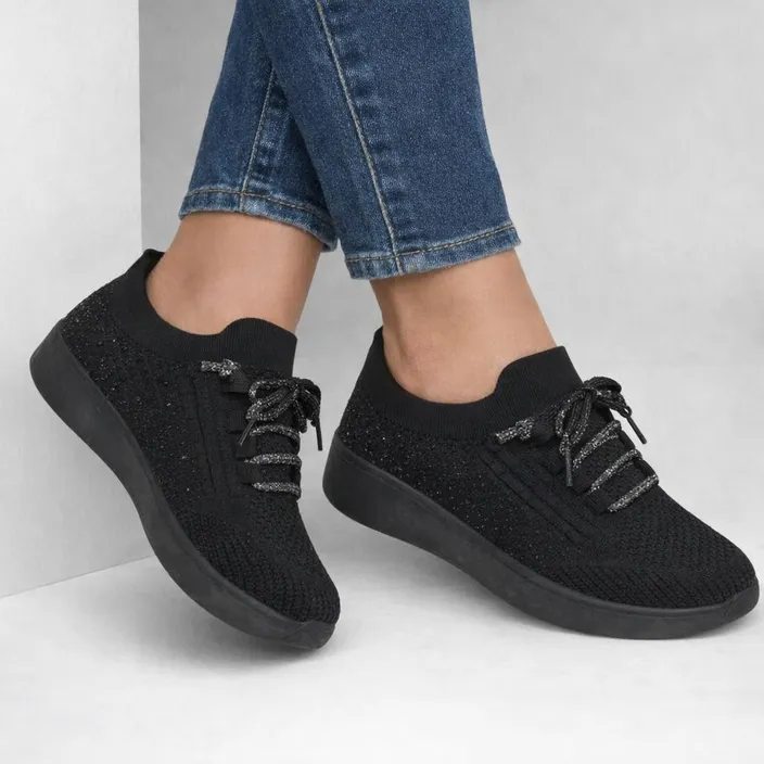 Ballerinas Schwarz Textil