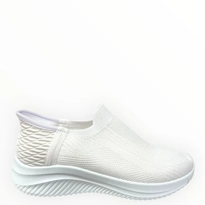 Sneakers Slip-on Weiß Textil