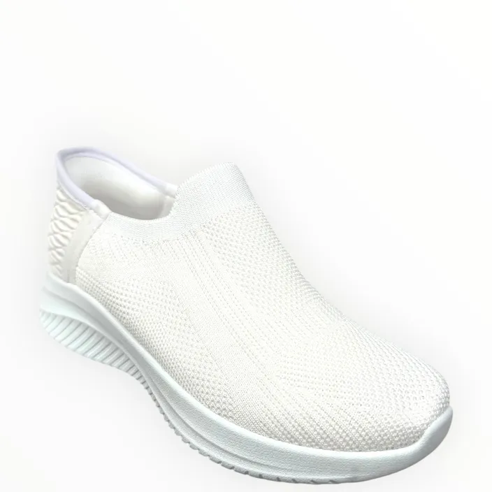 Sneakers Slip-on Weiß Textil