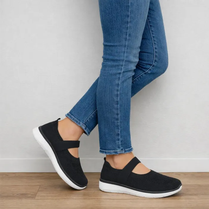 Ballerina's Zwart Textiel