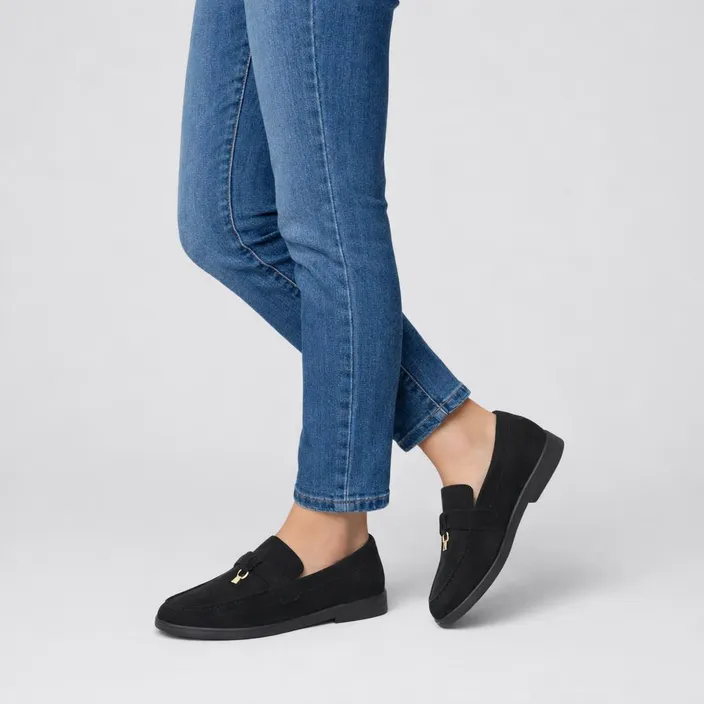 Mocassins plats Noir