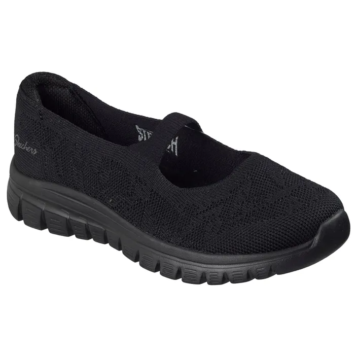 Skechers Ballerines compensées Noir