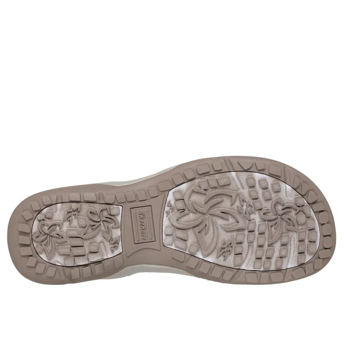 Skechers Reggae Slim Sandals Taupe Textile