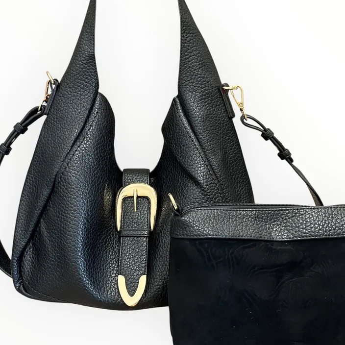 Sac Épaule Noir Zip