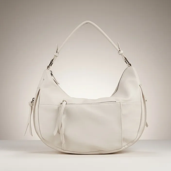 Sac épaule demi-lune Blanc