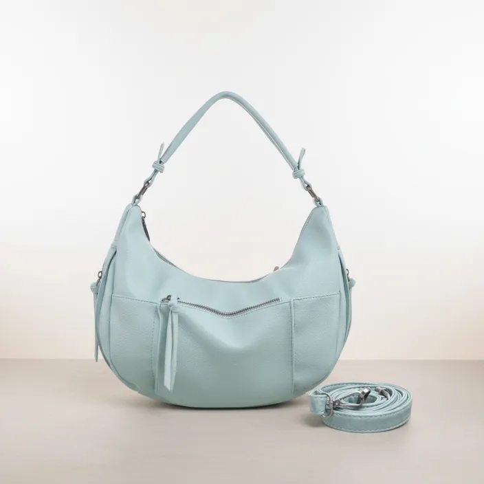 Sac épaule demi-lune Bleu