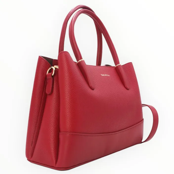 Sac à main Rouge 3 compartiments