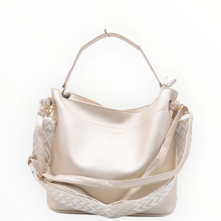 Sac Épaule-Bandoulière Ivoire Zip