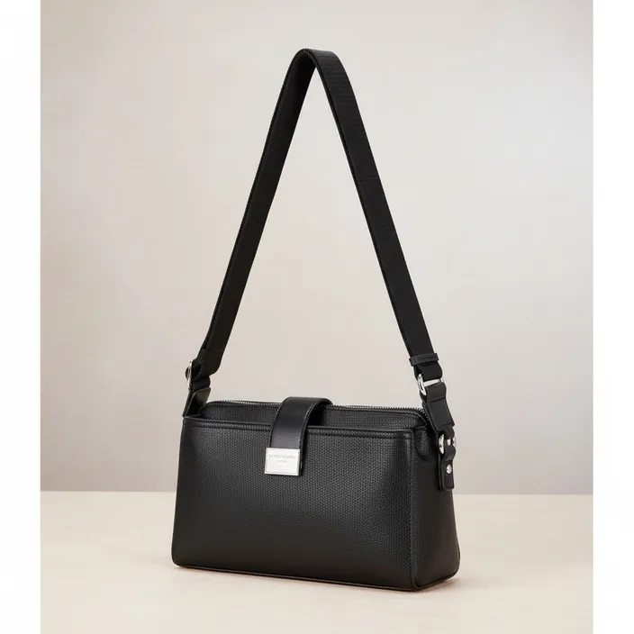Sac Bandoulière Noir 3 Compartiments