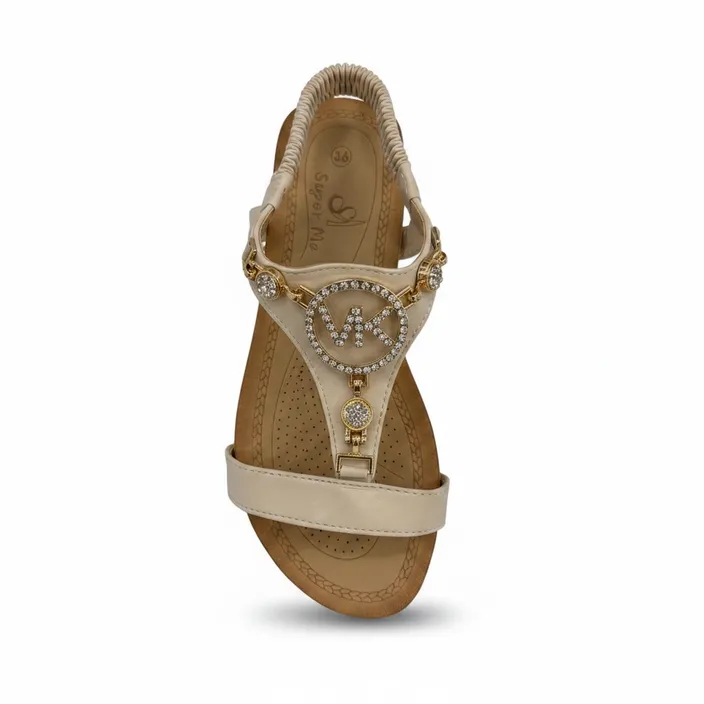 Wedge Sandals Beige
