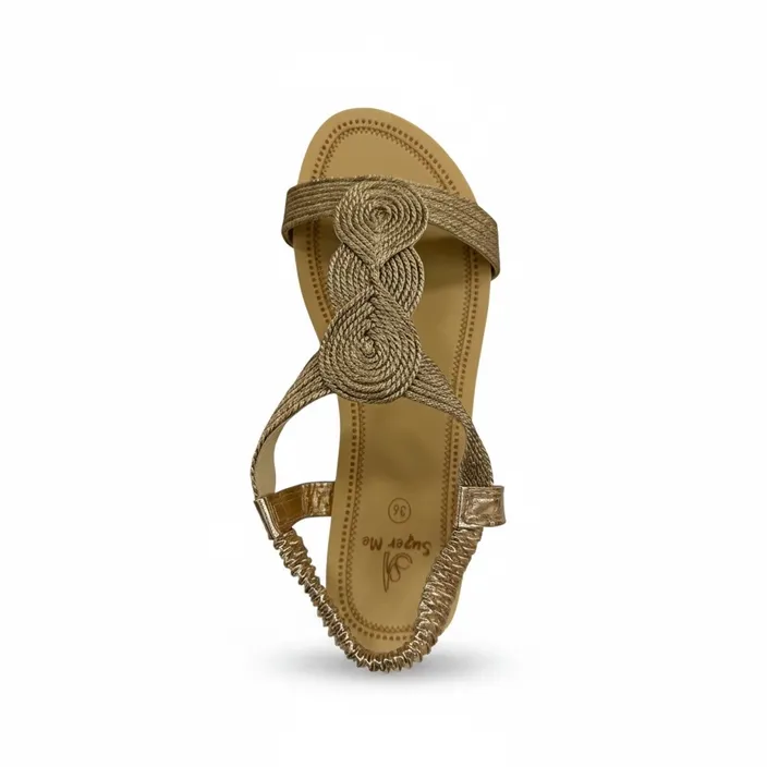 Keilsandalen Champagne
