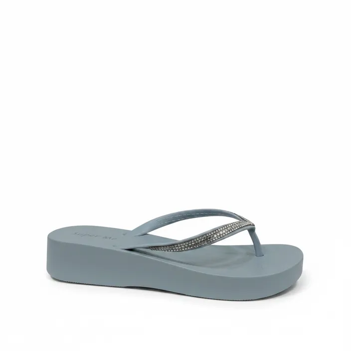 Sleehak teenslippers Blauw