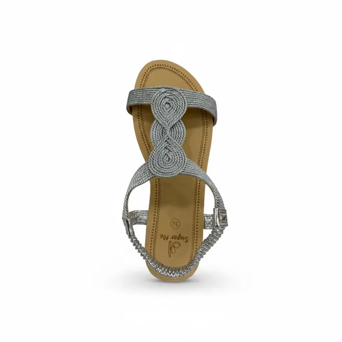Sleehaksandalen Zilver