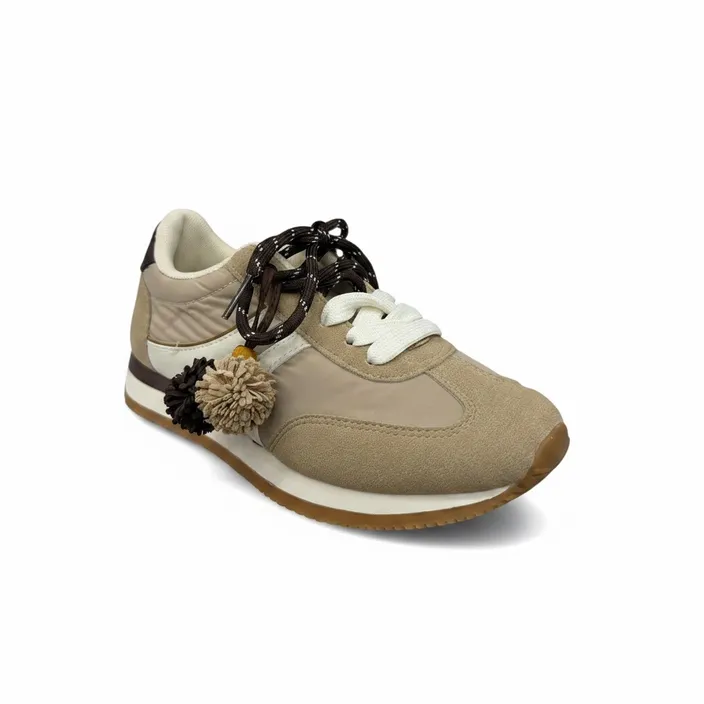 Wedge Sneakers Beige
