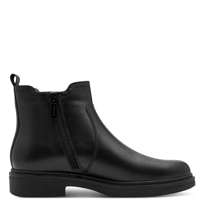 Tamaris Wide Fit Ankle Boots Black Leather