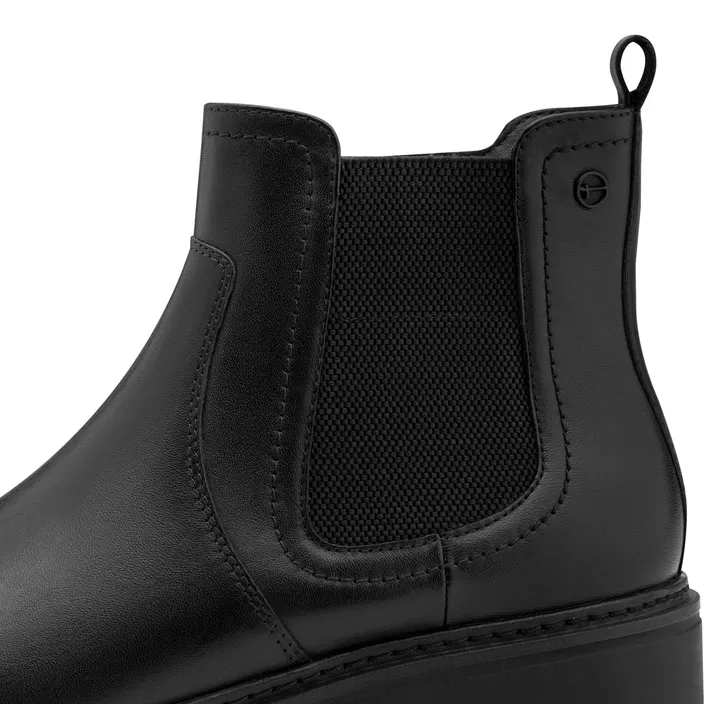 Tamaris Wide Fit Ankle Boots Black Leather