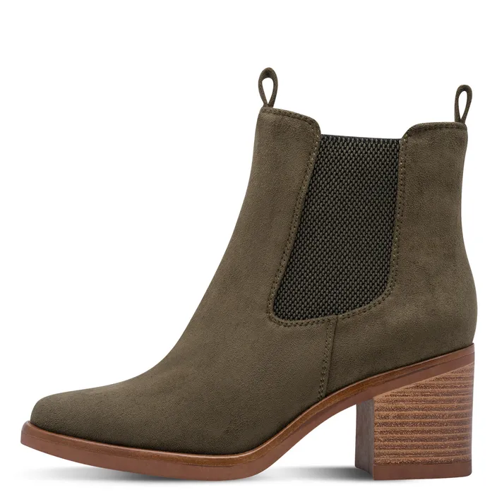Marco Tozzi Feel Me Ankle Boots Green Textile