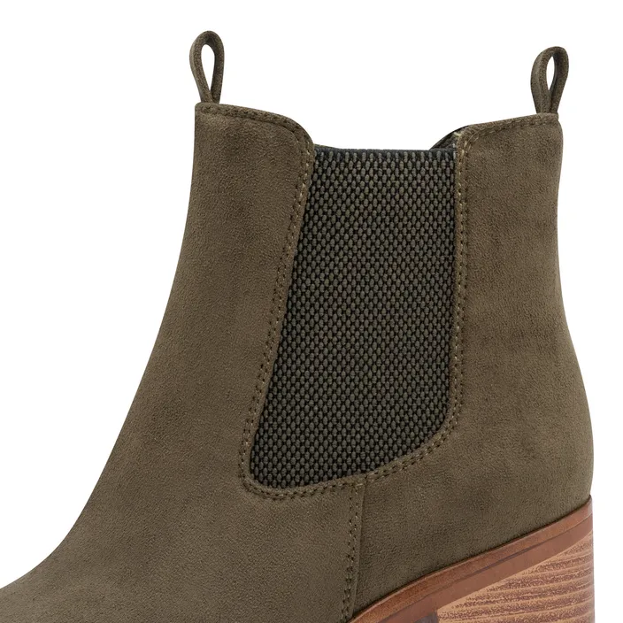 Marco Tozzi Feel Me Ankle Boots Green Textile