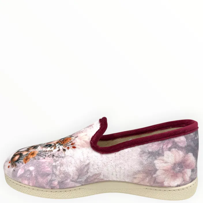 Slippers Ecureuil Red Textile