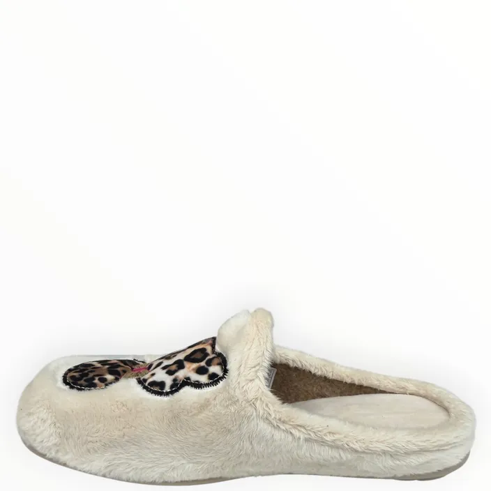 Slippers Mule Beige Textile